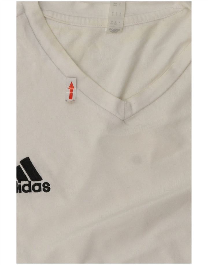 Ανδρικό T-Shirt ADIDAS Top Μεσαίο λευκό βαμβακερό