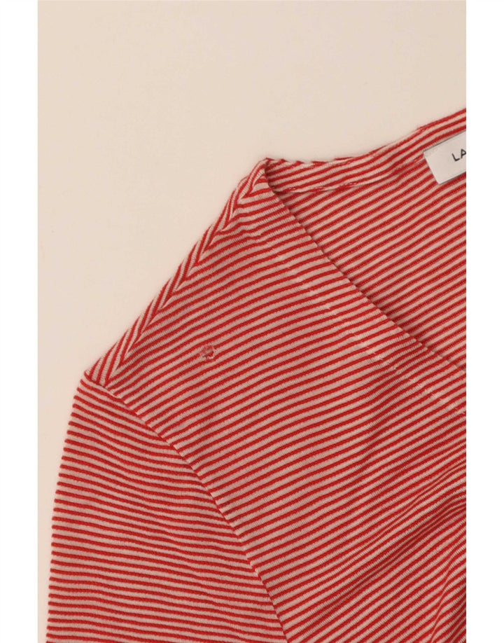 Lacoste Γυναικείο T-Shirt Top IT 42 μεγάλο κόκκινο βαμβακερό