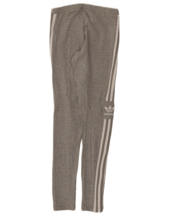 Adidas Γυναικείο Γραφικό Κολάν UK 8 Μικρό Γκρι Βαμβακερό