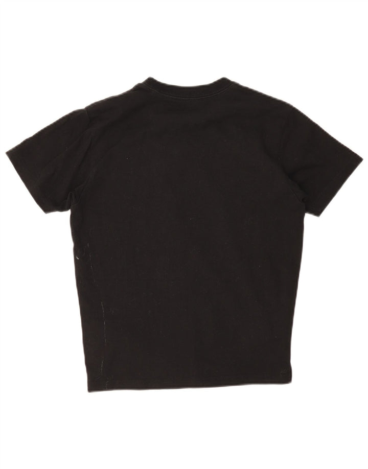 Dickies Γυναικείο T-Shirt Top UK 12 Μεσαίο μαύρο βαμβακερό