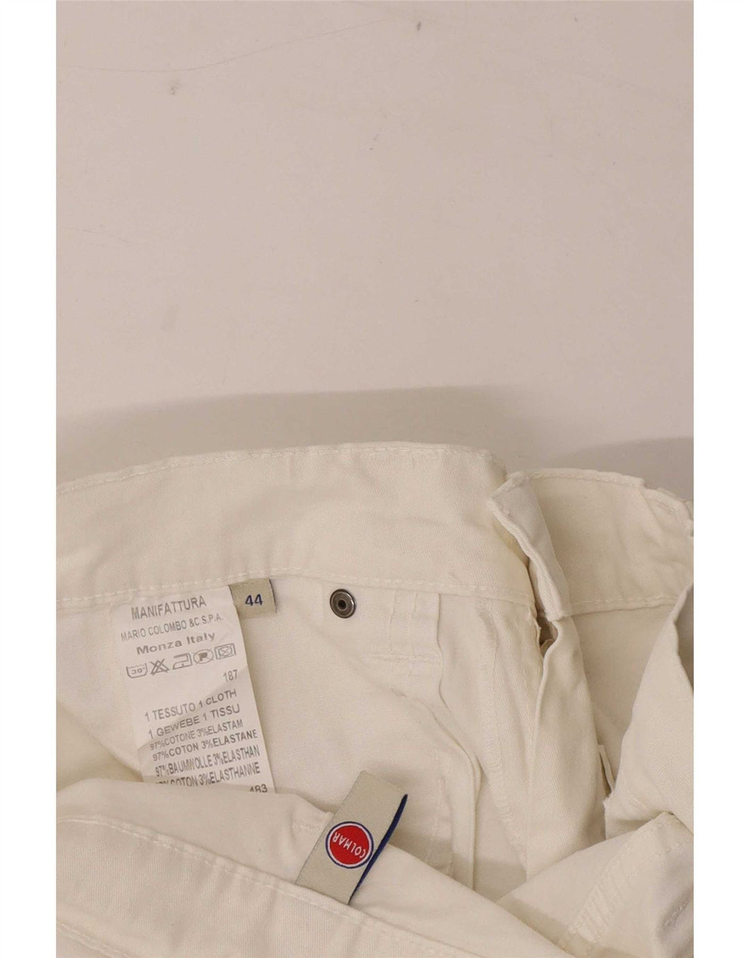 Colmar Γυναικείο Slim Jeans IT 44 Medium W30 L30 Λευκό βαμβακερό