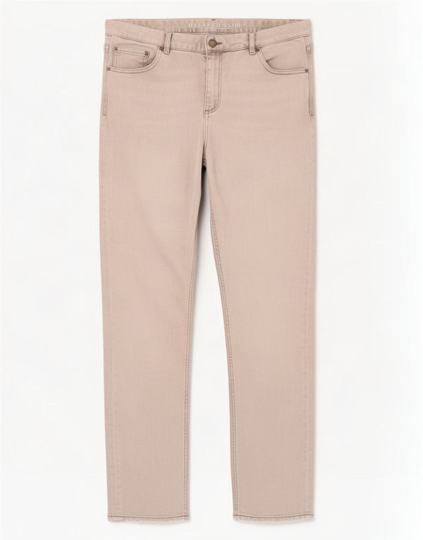 Marks & Spencer Γυναικεία Relaxed Slim Jeans UK 14 Large W34 L30 Grey Cotton