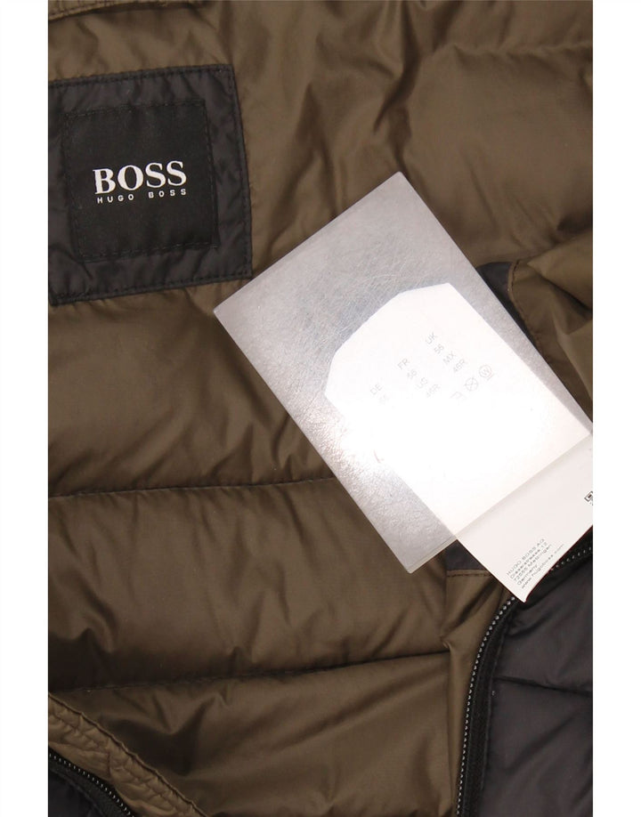 HUGO BOSS Ανδρικό Gilet με επένδυση EU 56 3XL Μαύρο Πολυαμίδιο