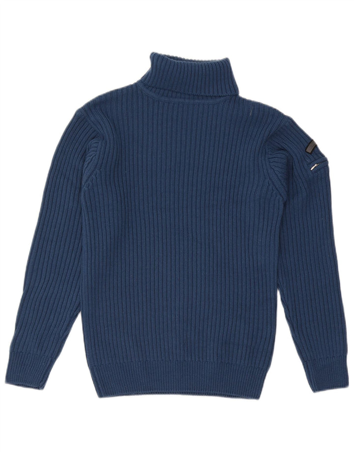 Arizona γυναικείο πουλόβερ με ρολό λαιμόκοψη UK 10 Small Blue Πολυακρυλικό