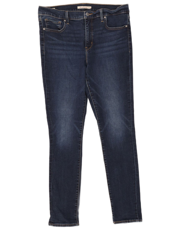 Levi's Womens 311 Shaping Skinny Jeans W32 L30 Navy Blue Cotton
