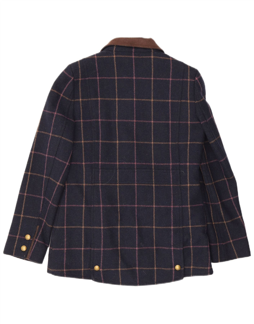 Joules Γυναικείο μπουφάν UK 12 Medium Navy Blue Check Wool