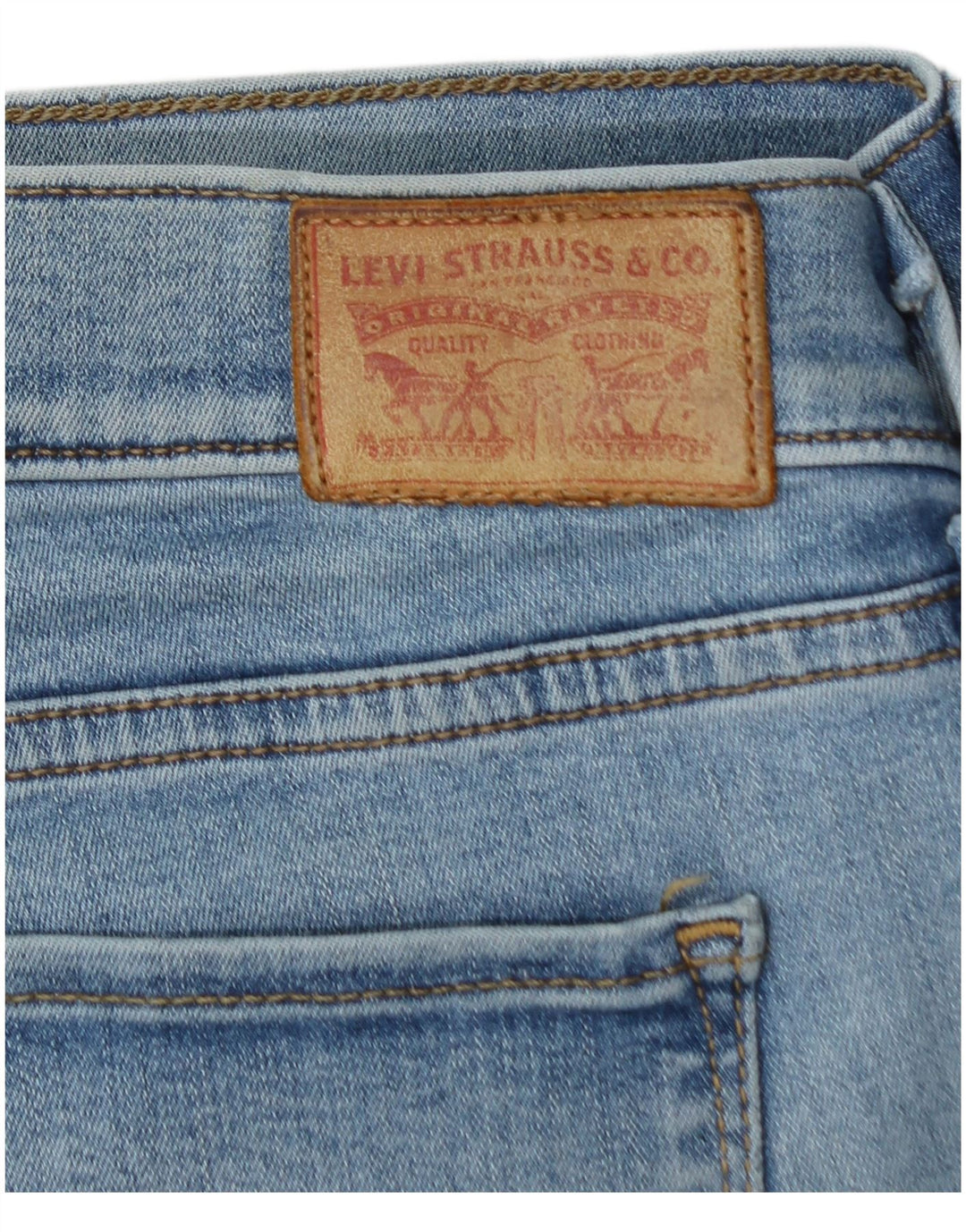 LEVI'S Γυναικείο 710 Super Skinny Jeans W32 L34 Μπλε βαμβακερό