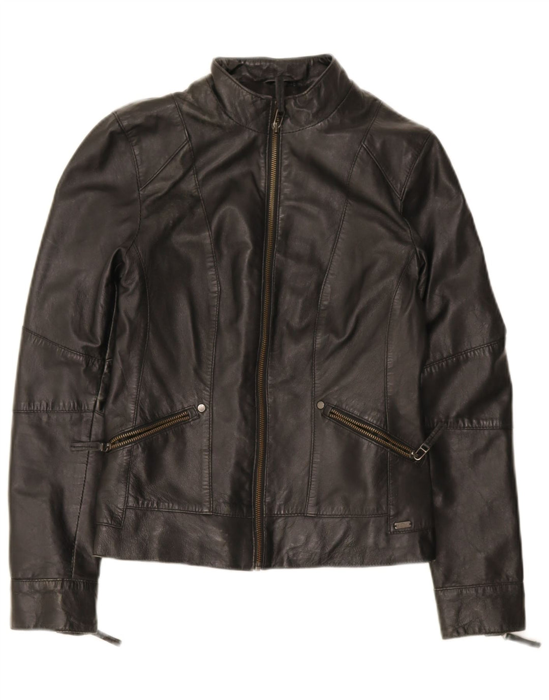 S.Oliver Γυναικείο Δερμάτινο Μπουφάν Biker UK 10 Small Lambskin