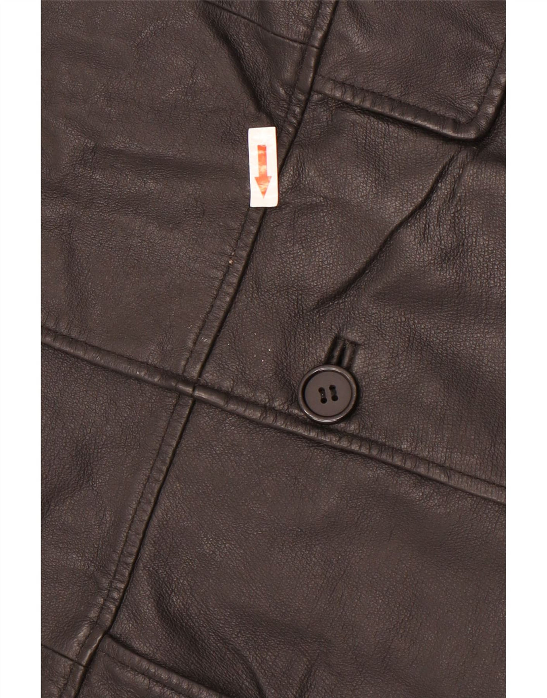 Vintage Ανδρικό Δερμάτινο Σακάκι Μπλέιζερ με 3 Κουμπιά UK 38 Μεσαίο Μαύρο Δερμάτινο