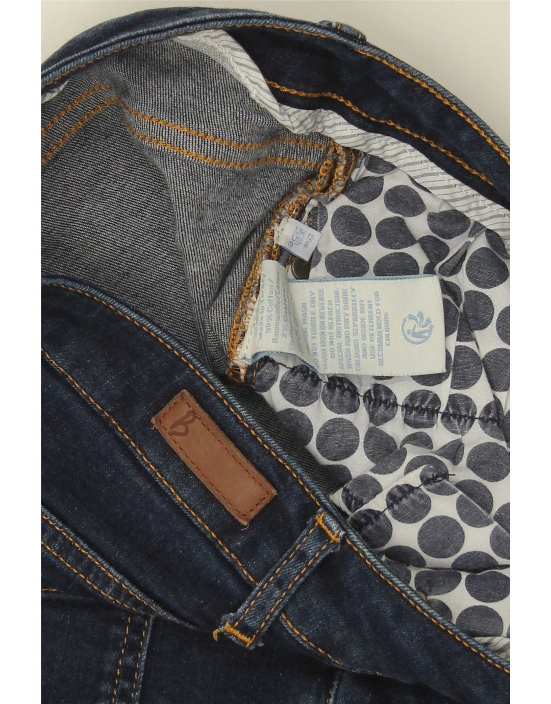 Γυναικείο τζιν σορτς Boden UK 12 Medium W28 Navy Blue βαμβακερό