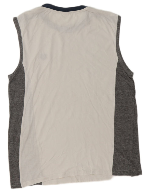 Ανδρικό γιλέκο Arena Top Large White Colourblock Cotton Sports