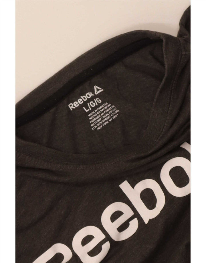 Ανδρικό γραφικό T-Shirt Reebok Top Large Grey