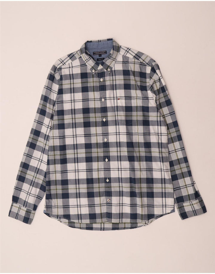 Tommy Hilfiger Ανδρικό πουκάμισο με κανονική εφαρμογή XL Navy Blue Check