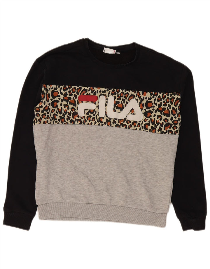 Fila Γυναικείο Γραφικό Φούτερ Jumper UK 10 Small Πολύχρωμο