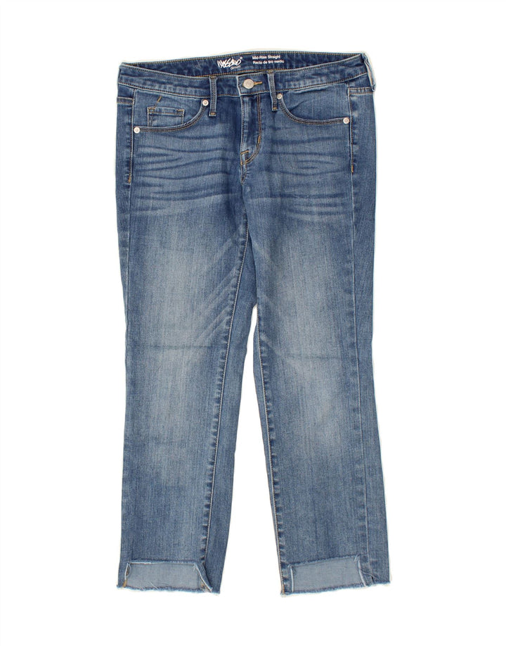 MOSSIMO Womens Mid Rise Straight Jeans US 4 Small W27 L26 Blue Cotton Vintage Mossimo and Second-Hand Mossimo from Messina Hembry 
