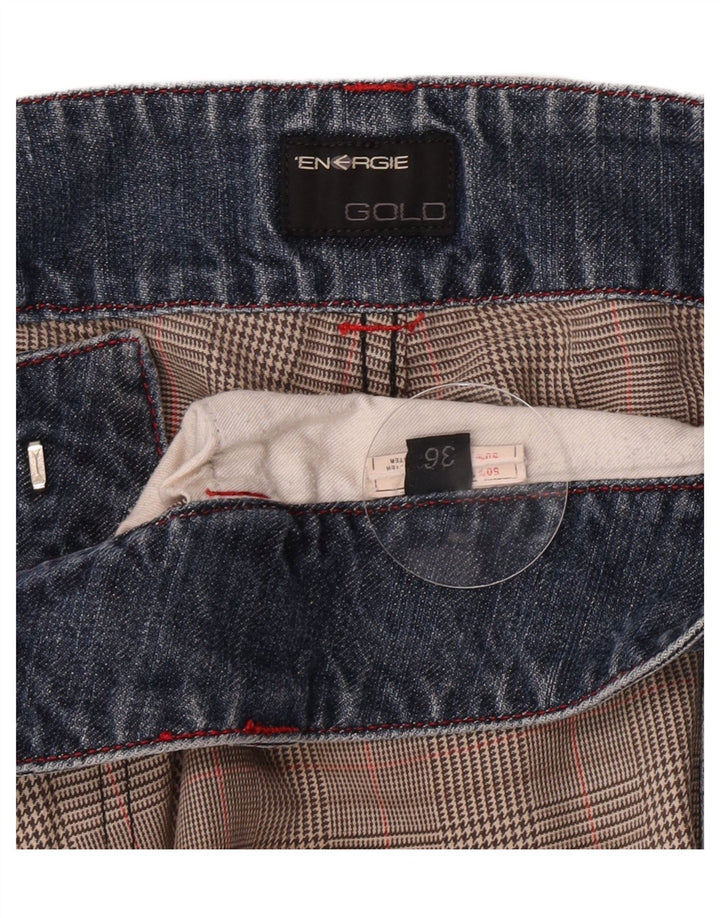 Energie Ανδρικό σορτς Casual W36 Μεγάλο Καφέ Βαμβακερό Houndstooth