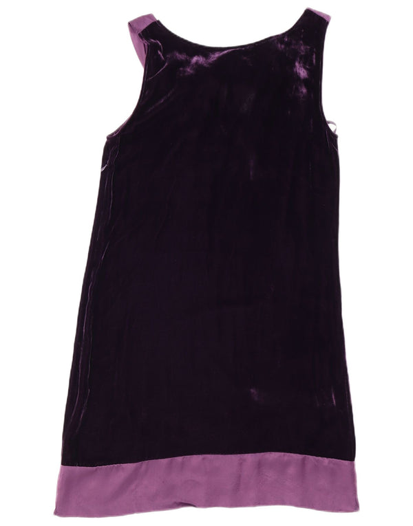 Marks & Spencer Γυναικείο Φόρεμα Autograph Velvet Shift UK 12 Medium Purple