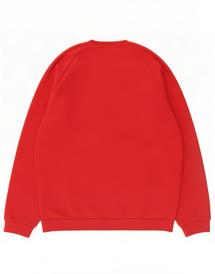 Ανδρικό φούτερ Adidas Jumper μεγάλο κόκκινο βαμβακερό