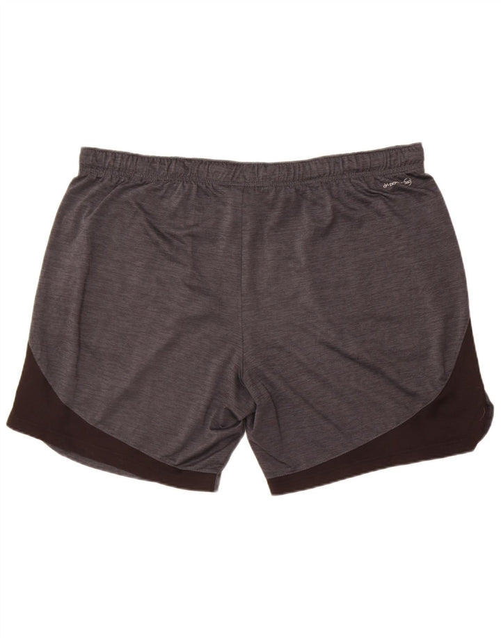 Αθλητικό ανδρικό σορτς Russell με μεγάλο γκρι χρώμα πολυεστέρα