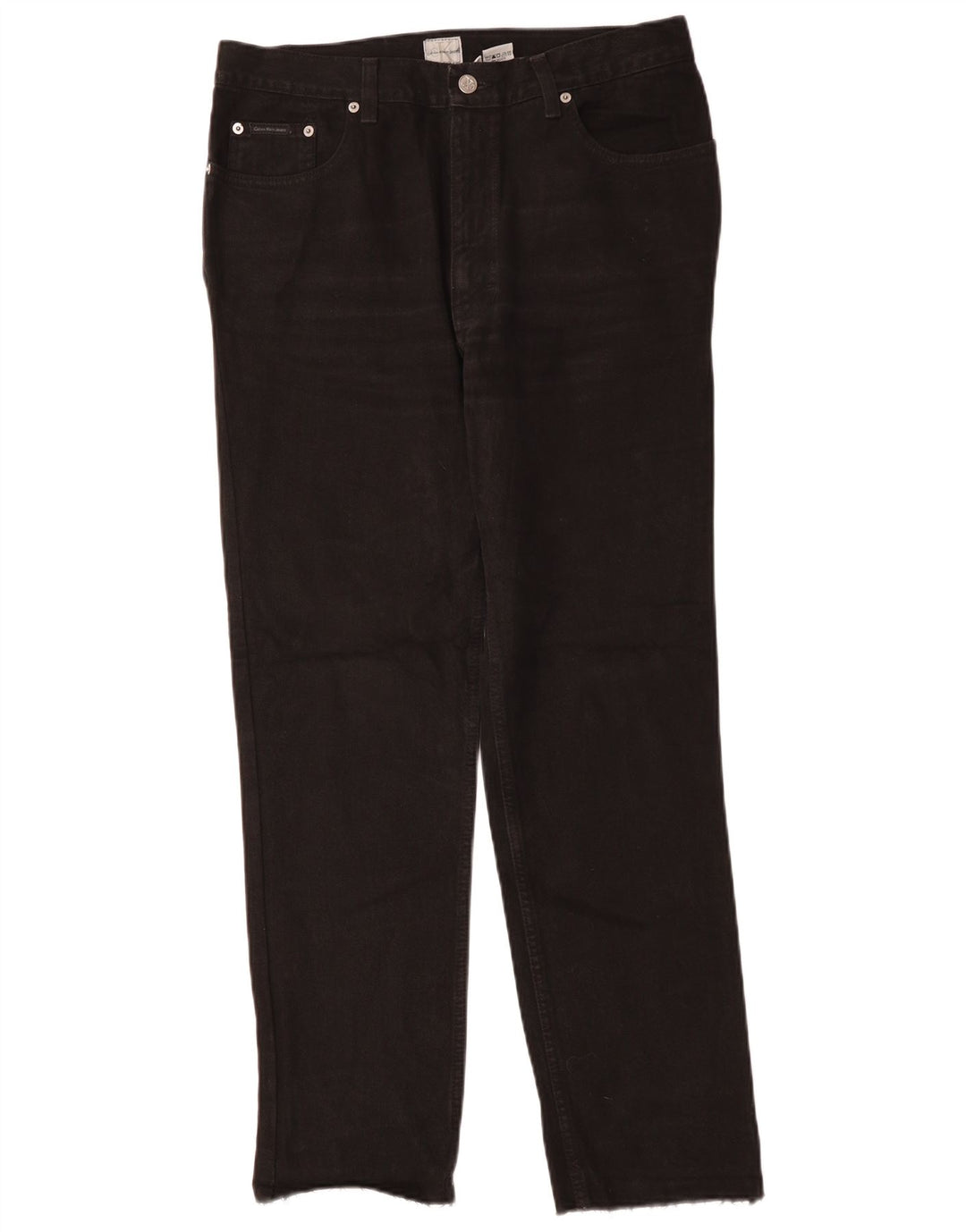 Ανδρικό τζιν ίσιο CALVIN KLEIN W32 L30 Μαύρο βαμβακερό