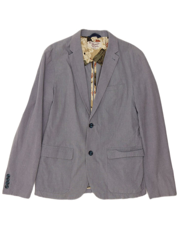 Penguin Ανδρικό σακάκι με 2 κουμπιά UK 36 Small Blue Cotton