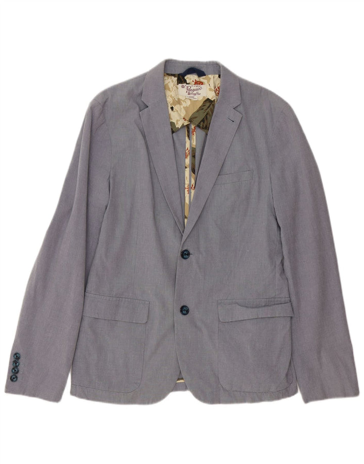 Penguin Ανδρικό σακάκι με 2 κουμπιά UK 36 Small Blue Cotton