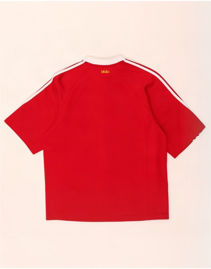 Ανδρικό γραφικό μπλουζάκι Adidas Zurich Top Medium Red Colorblock Πολυεστέρας