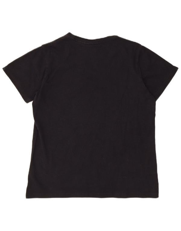 Ανδρικό γραφικό T-Shirt ADIDAS Top Μεσαίο μαύρο βαμβακερό