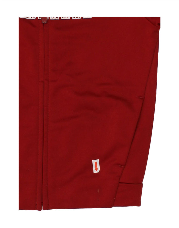 PUMA Boys Graphic Tracksuit Top Jacket 5-6 Years Red Colourblock Polyester Vintage Puma and Second-Hand Puma from Messina Hembry 