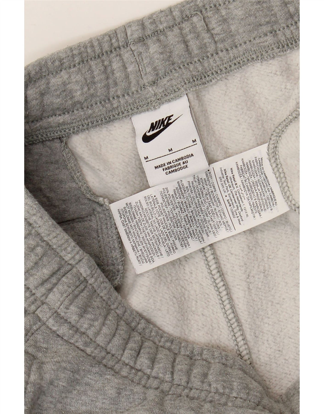 Ανδρική φόρμα NIKE Παντελόνι Joggers Βαμβακερό μεσαίο γκρι