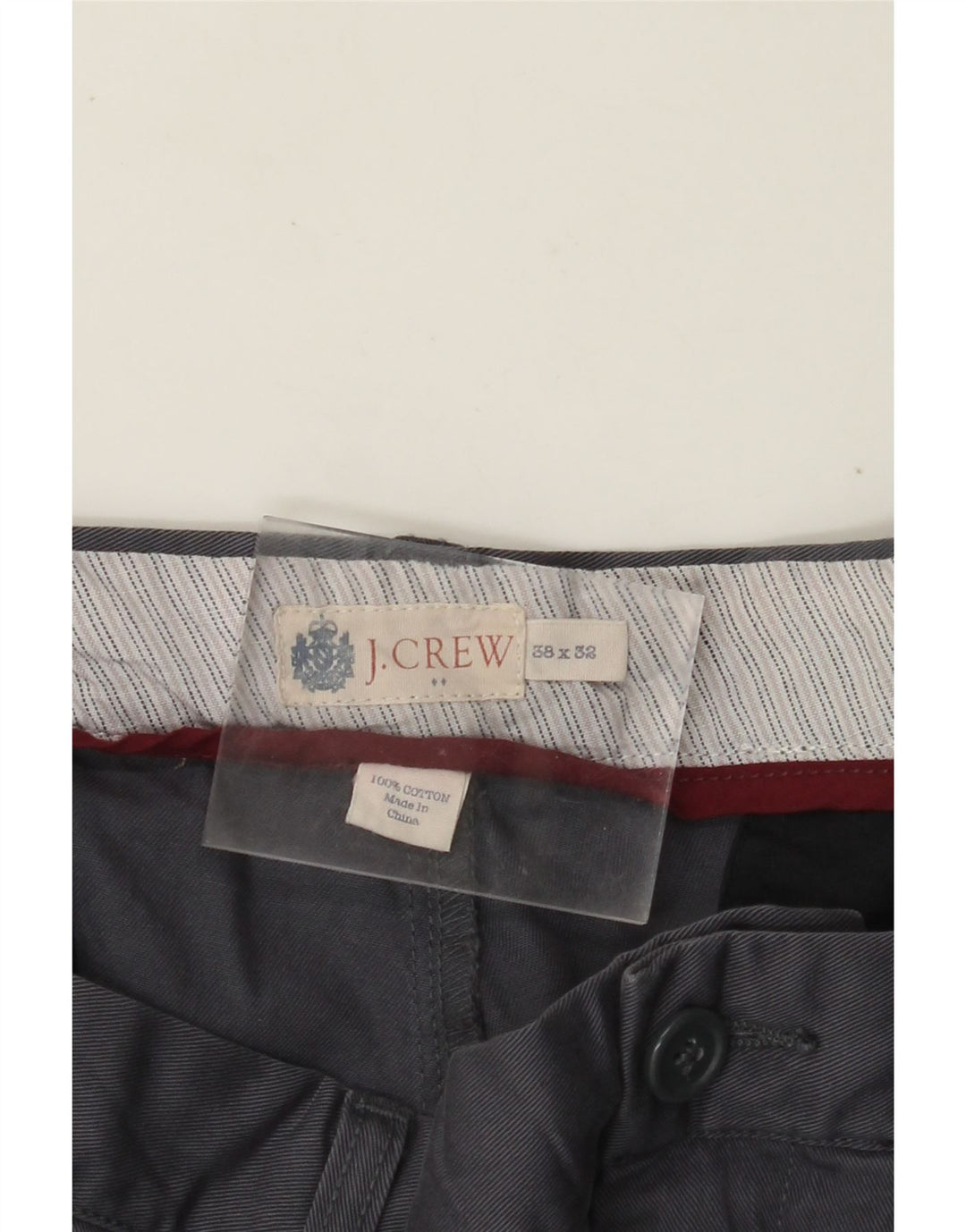J. CREW Ανδρικό ίσιο παντελόνι Chino W38 L32 Γκρι βαμβακερό