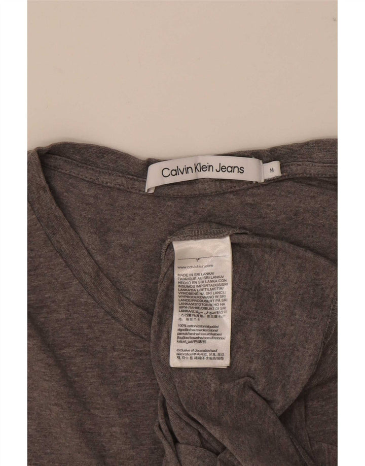 Ανδρικό γραφικό μπλουζάκι Calvin Klein Jeans Top Medium Grey