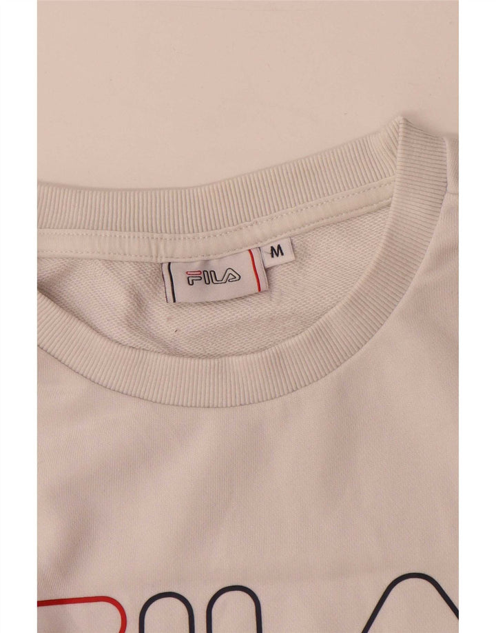 Γυναικεία γραφική φούτερ Fila Jumper UK 14 Medium White