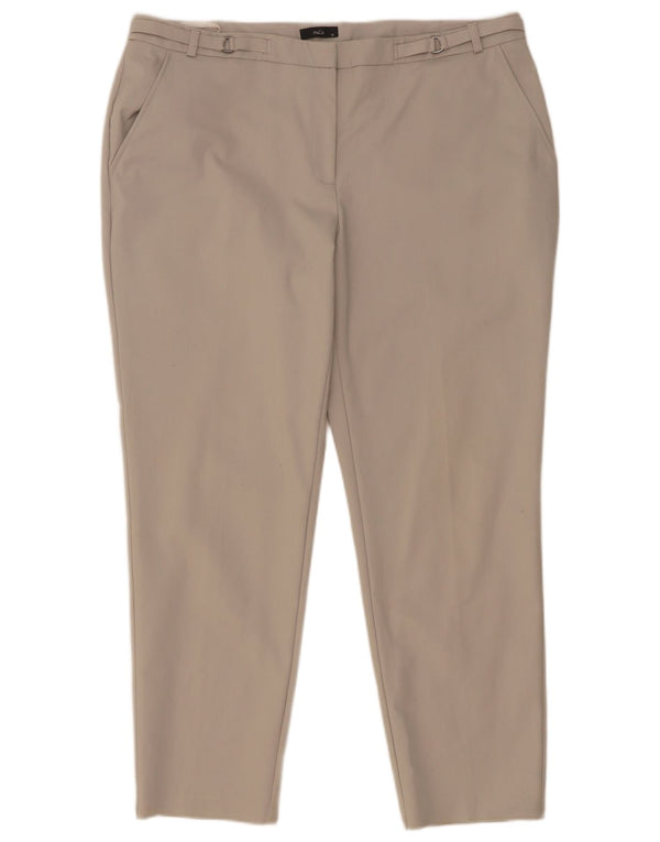 M&Co Γυναικείο Slim παντελόνι Chino UK 16 μεγάλο W36 L27 Γκρι βαμβακερό