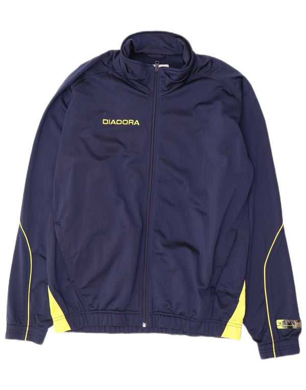 Diadora Ανδρική φόρμα φόρμας με γραφικές φόρμες Top Jacket Large Navy Blue Colourblock