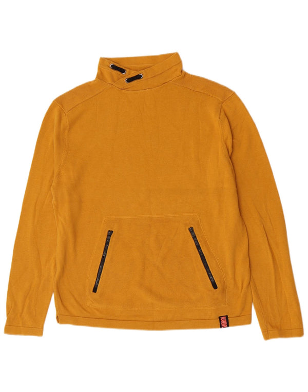 Πουλόβερ Zara Boys Turtle Neck Jumper 13-14 ετών κίτρινο βαμβακερό