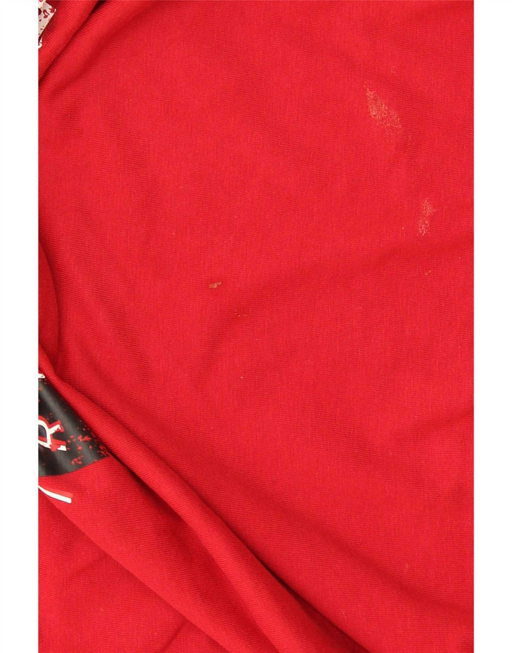Jordan Ανδρικό γραφικό T-Shirt Top 2XL Red Cotton