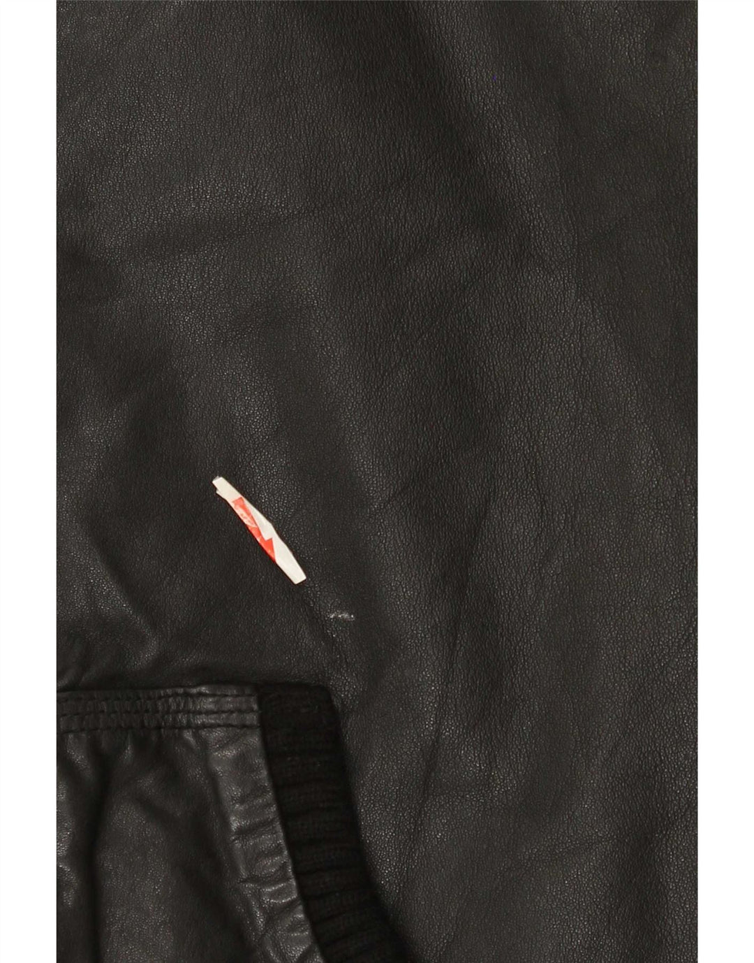 Ανδρικό δερμάτινο μπουφάν με κουκούλα Superdry UK 38 Medium Black