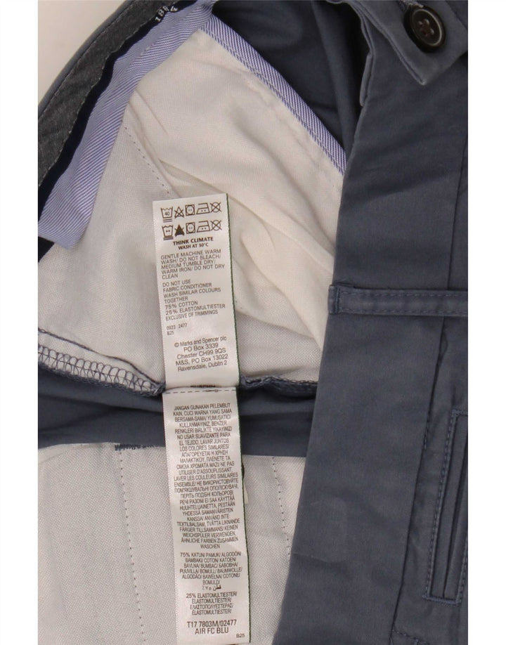 Ανδρικό σορτς Chino Marks & Spencer W38 XL Μπλε βαμβακερό