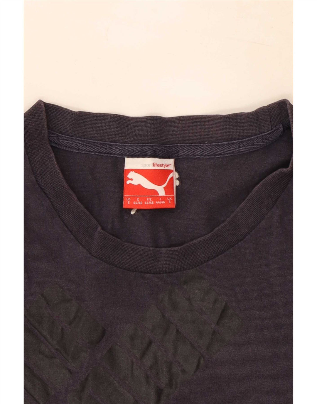 Ανδρικό γραφικό μπλουζάκι Puma Top Small Navy Blue
