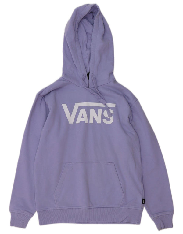 VANS Γυναικεία υπερμεγέθη γραφικά κουκούλα UK 6 XS Μωβ βαμβακερό