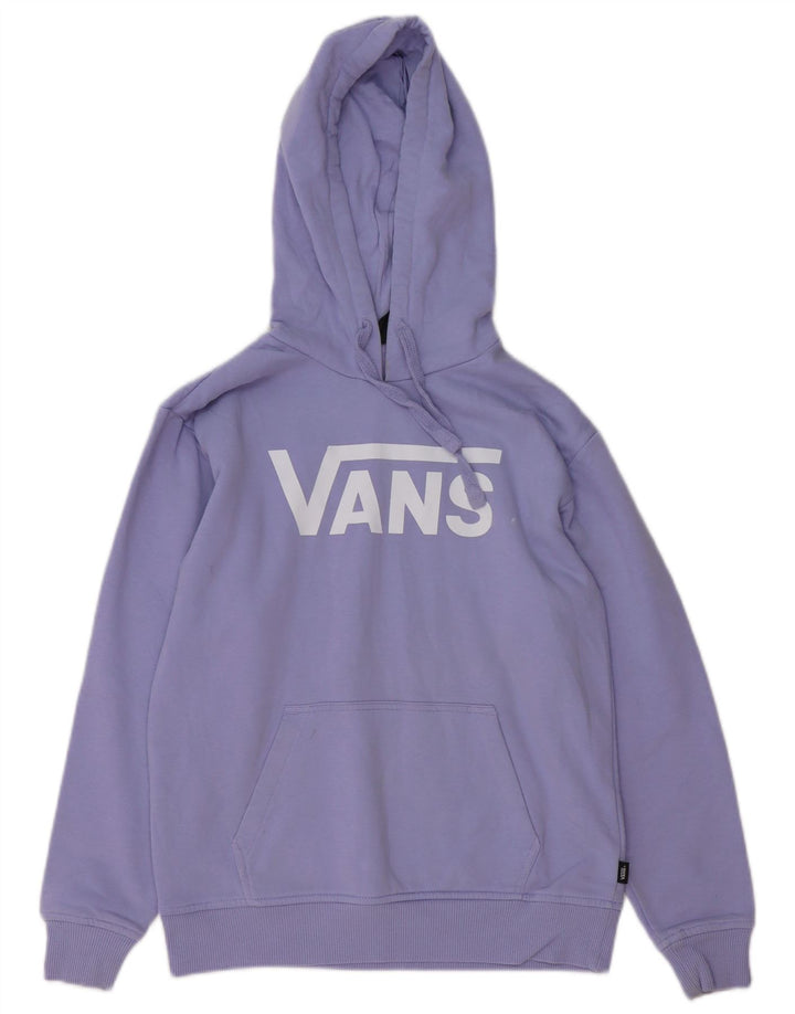 VANS Γυναικεία υπερμεγέθη γραφικά κουκούλα UK 6 XS Μωβ βαμβακερό
