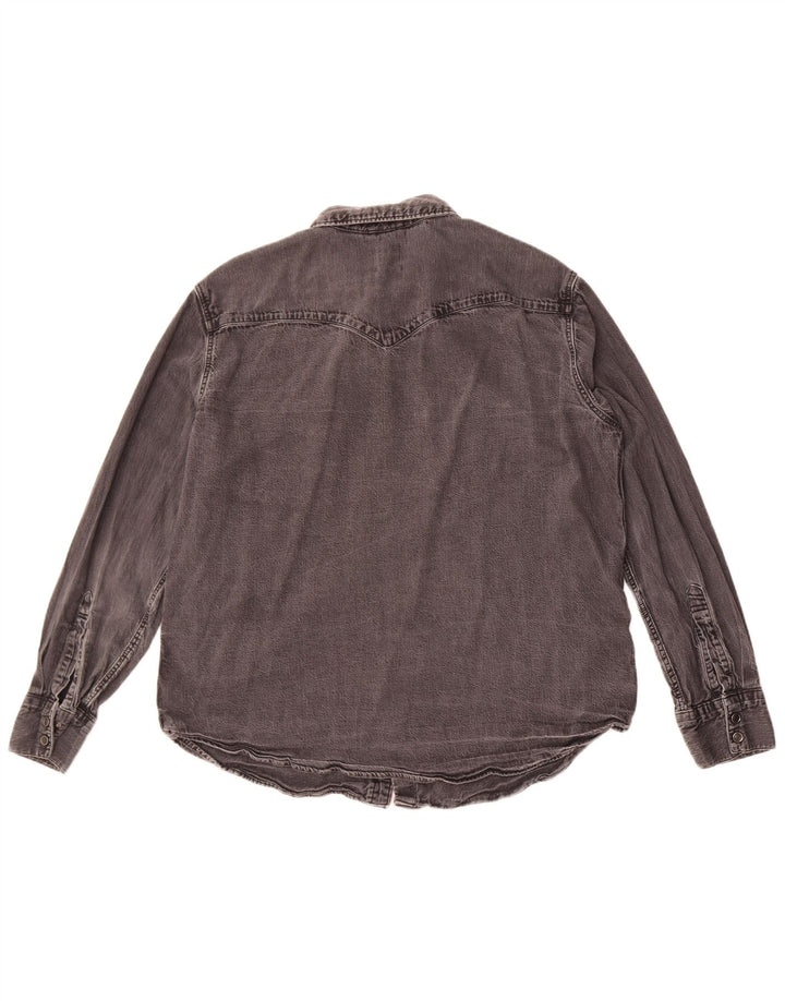 Ανδρικό τζιν πουκάμισο Levi's Standard XL Γκρι βαμβακερό