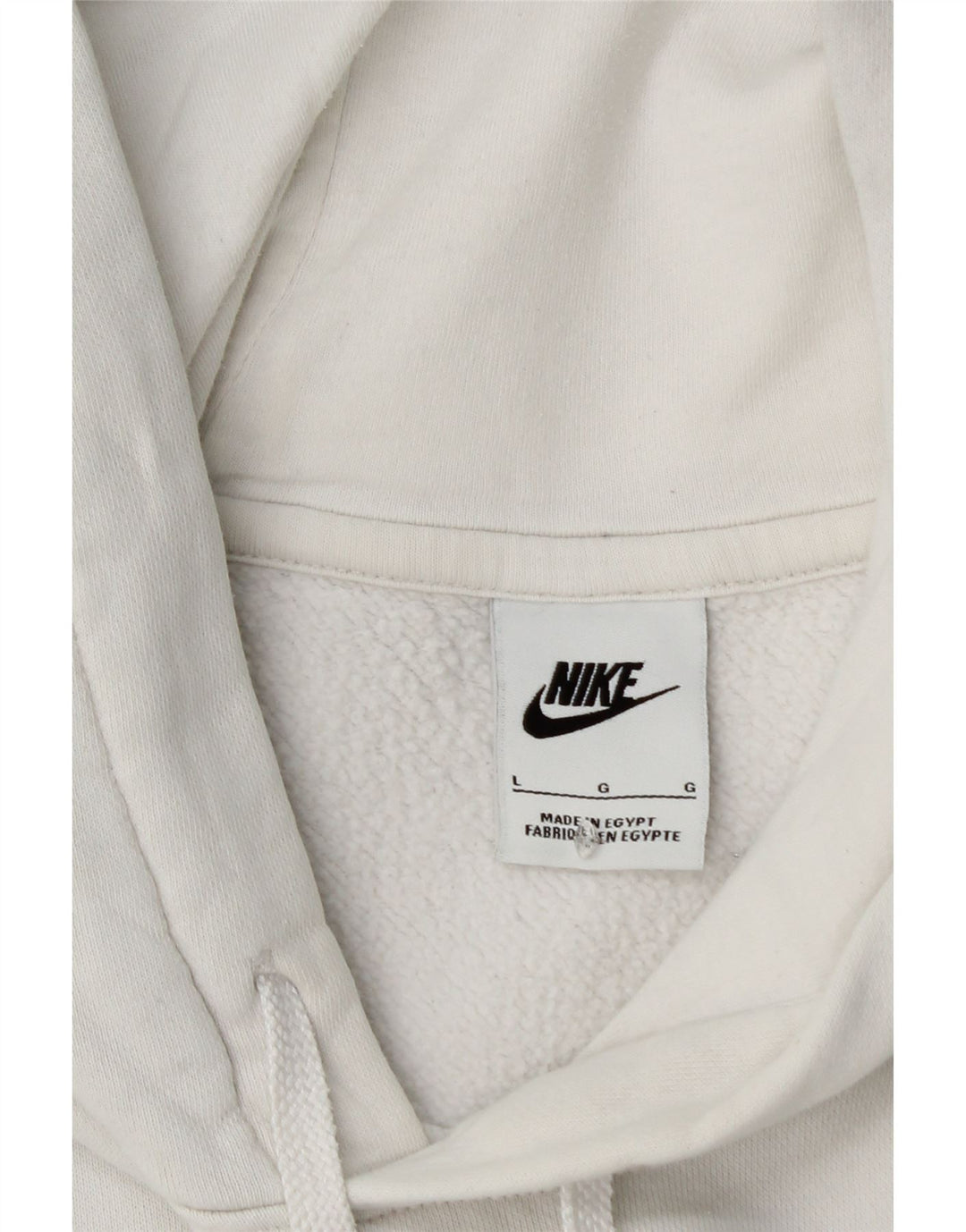 Ανδρικό γραφικό μπλουζάκι με κουκούλα NIKE, μεγάλο λευκό βαμβακερό