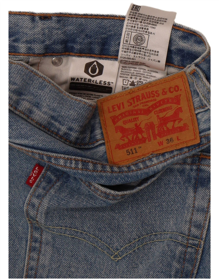 Ανδρικό τζιν σορτς Levi's 511 W36 μεγάλο μπλε βαμβακερό