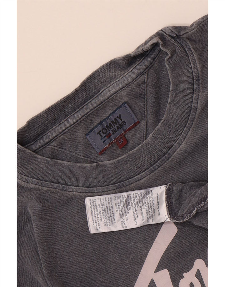 Ανδρικό γραφικό μπλουζάκι TOMMY HILFIGER Τοπ μεσαίο γκρι βαμβακερό
