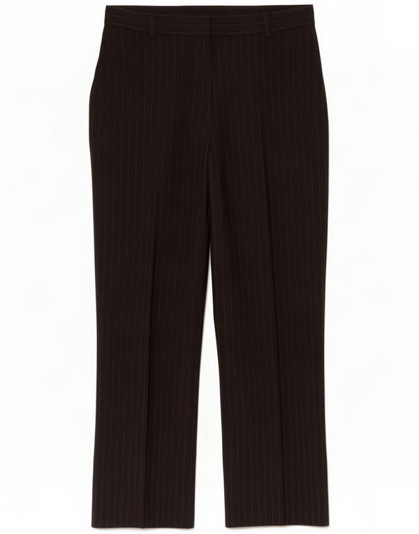 Αγ. Bernard Womens Casual Trousers IT 42 Medium W28 L29 Black Pinstripe
