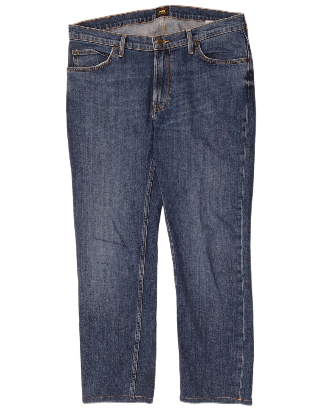 Lee Mens Rider Slim Jeans W34 L28 Blue Cotton