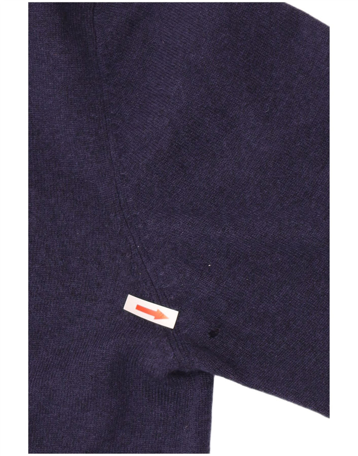 Ανδρικό πουλόβερ ζακέτα Kappa XL Navy Blue Virgin Wool