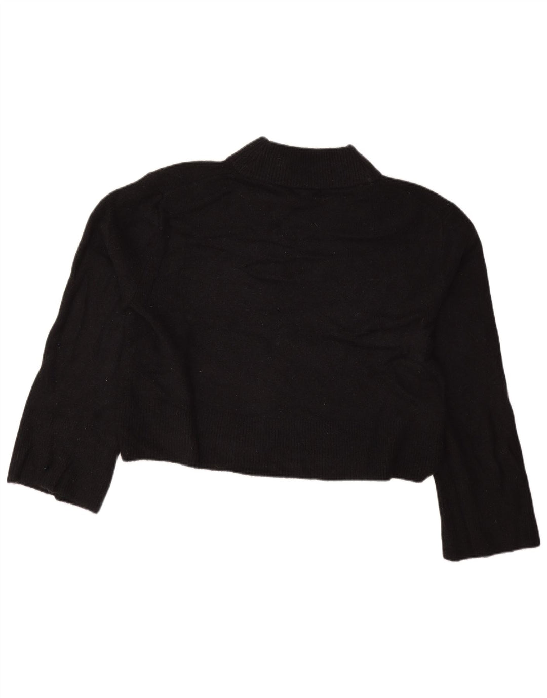 J. CREW Γυναικείο πουλόβερ υπερμεγέθη Crop Turtle Neck Jumper UK 10 Small Black